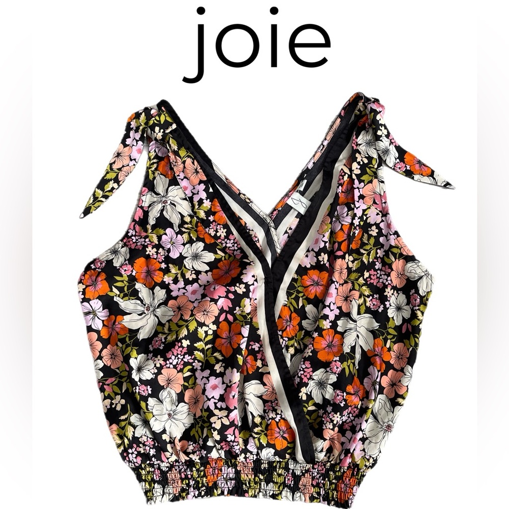 joie cross front satin camisole/tank